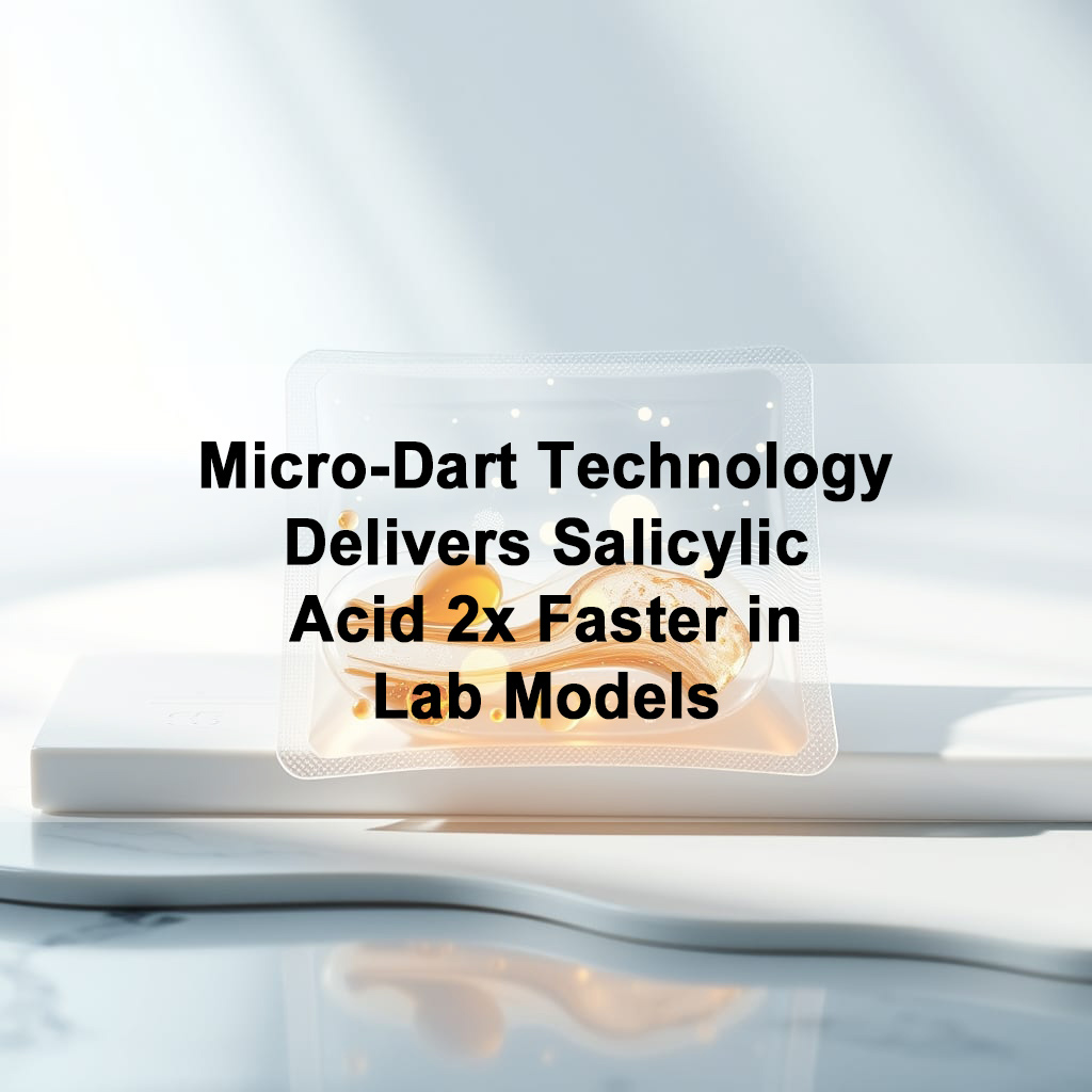 Acne Patch Innovation: Micro-Dart Technology Delivers Salicylic Acid 2x Faster in Lab Models