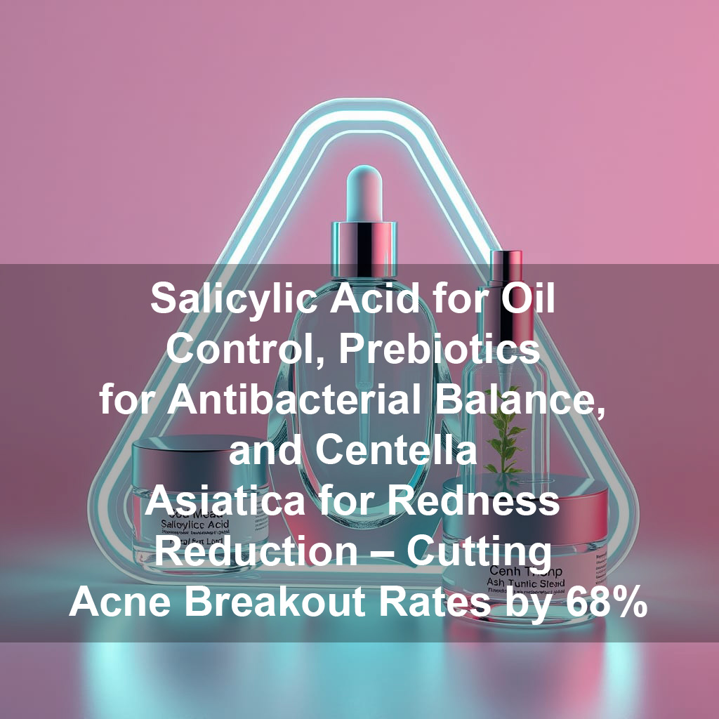 The Three-Dimensional Approach to Nurturing Oily and Acne-Prone Skin: Salicylic Acid for Oil Control, Prebiotics for Antibacterial Balance, and Centella Asiatica for Redness Reduction – Cutting Acne Breakout Rates by 68%