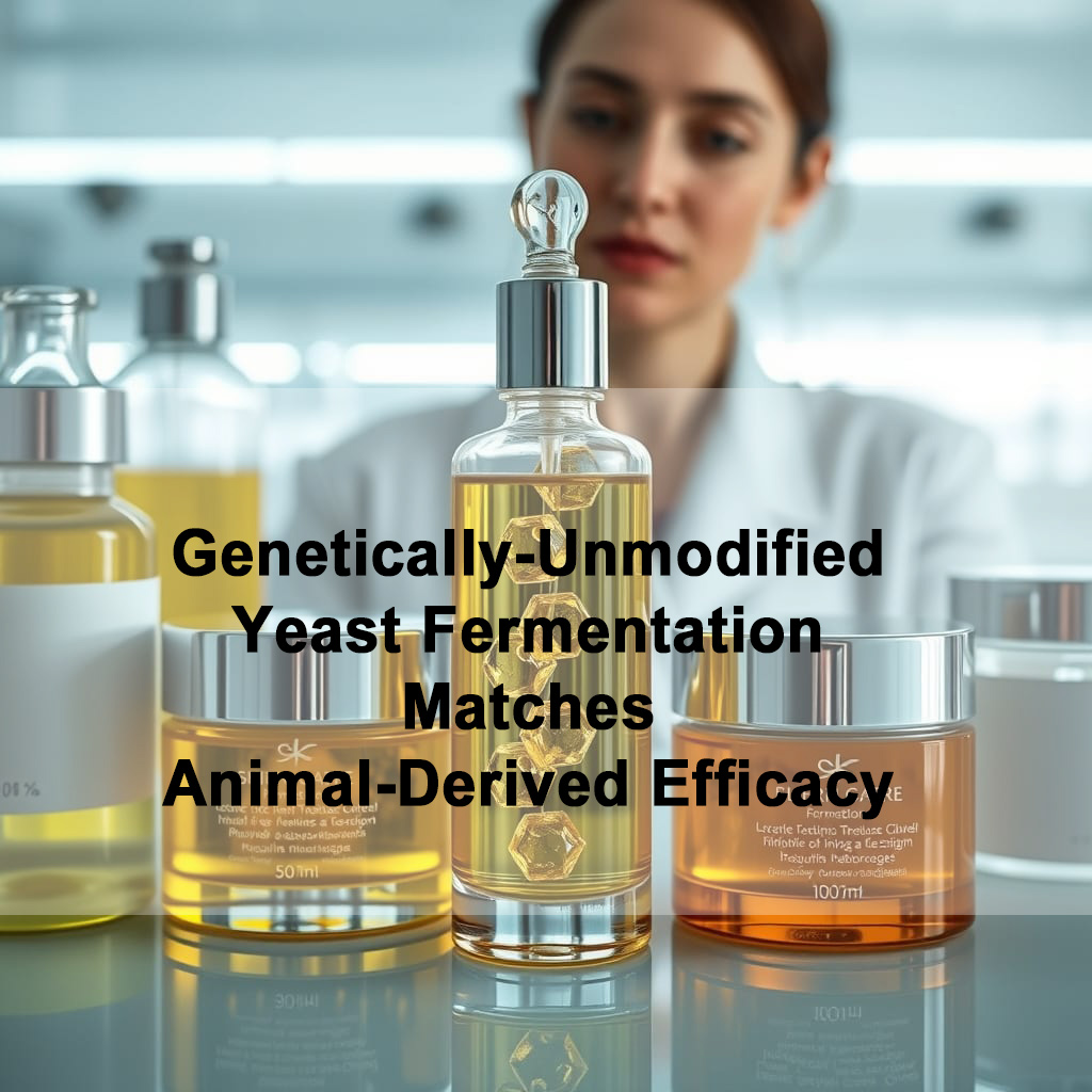 Vegan Collagen Boost: Genetically-Unmodified Yeast Fermentation Matches Animal-Derived Efficacy