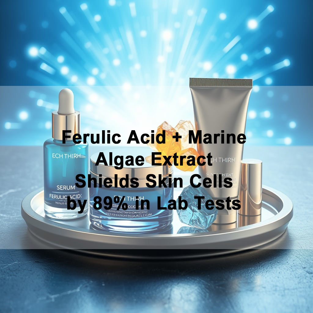 Blue Light Defense: Ferulic Acid + Marine Algae Extract Shields Skin Cells by 89% in Lab Tests