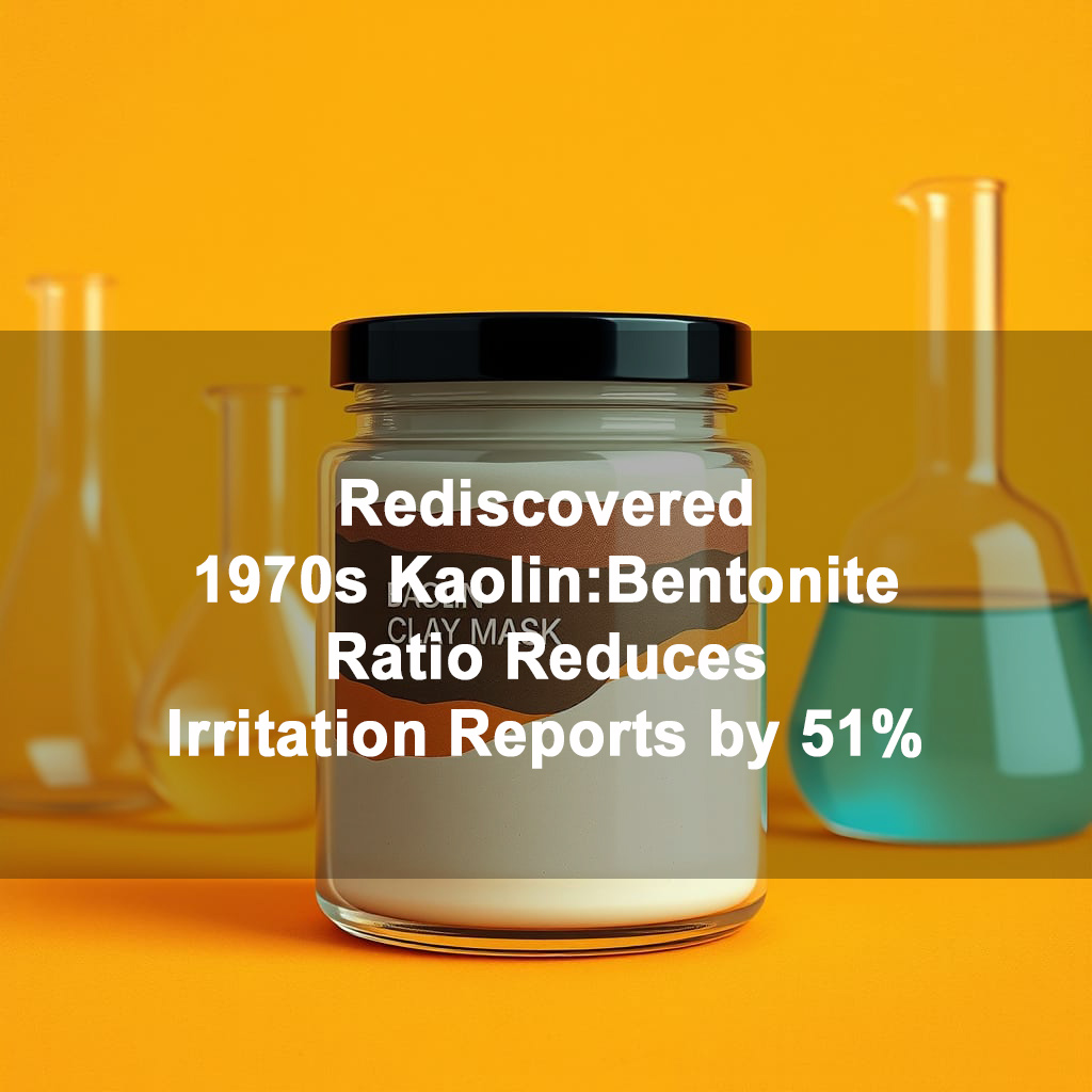 Clay Mask Wisdom: Rediscovered 1970s Kaolin:Bentonite Ratio Reduces Irritation Reports by 51%
