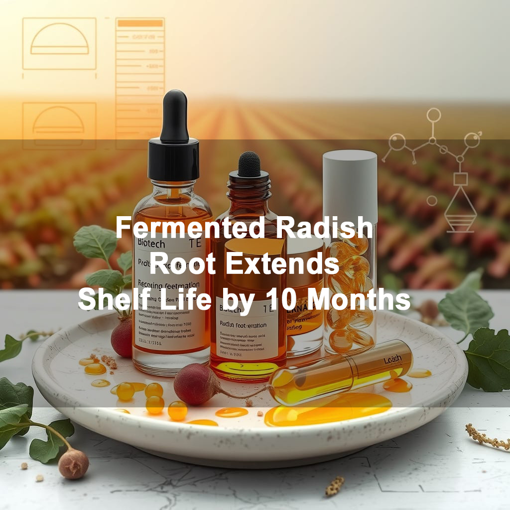 Clean Preservative Breakthrough: Fermented Radish Root Extends Shelf Life by 10 Months