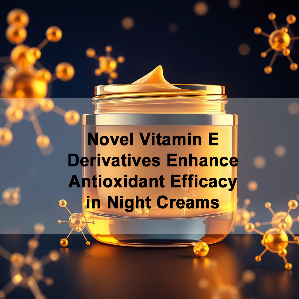12% Glow Boost: Novel Vitamin E Derivatives Enhance Antioxidant Efficacy in Night Creams