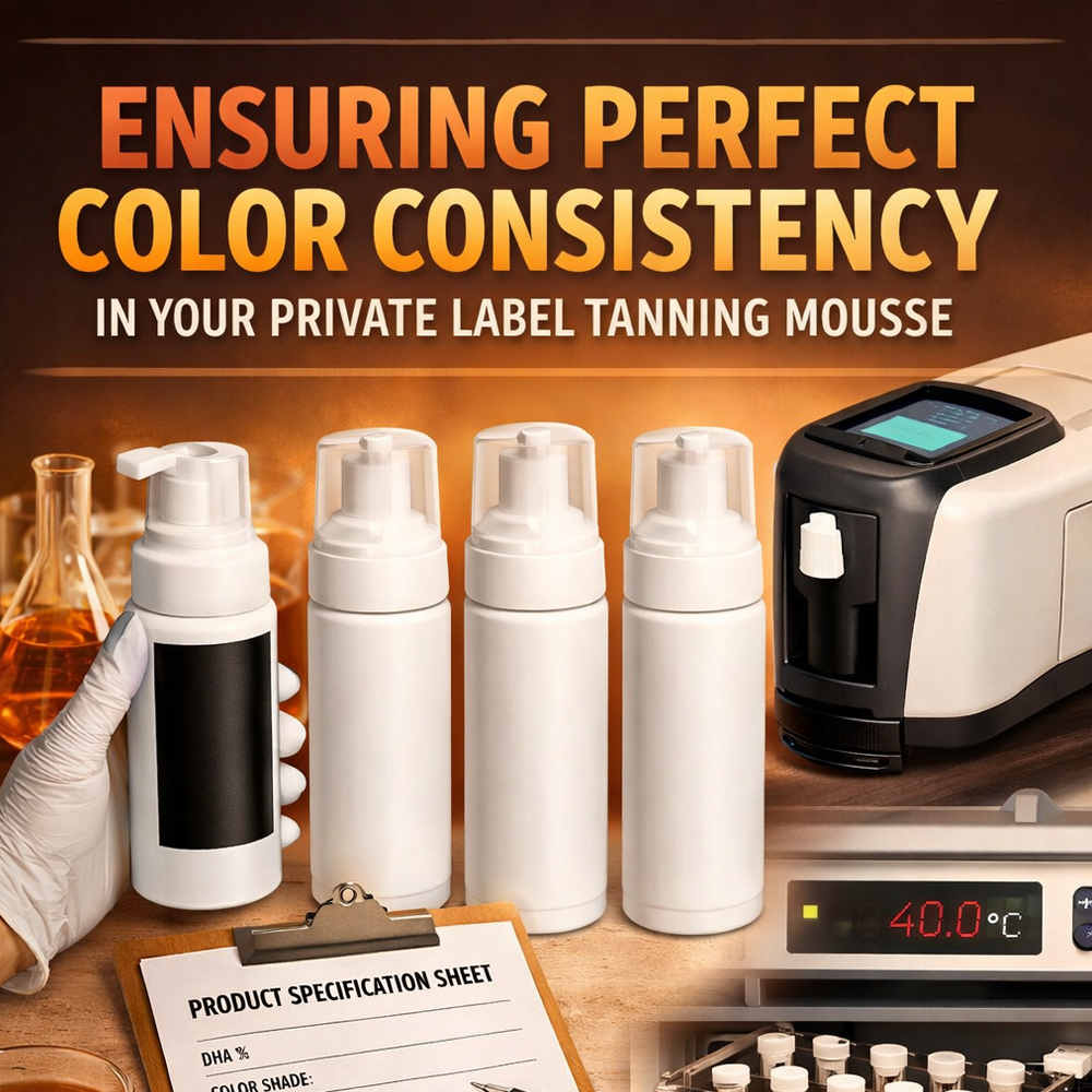 How to Ensure Consistent Color in Every Batch of Your Private Label Tanning Mousse