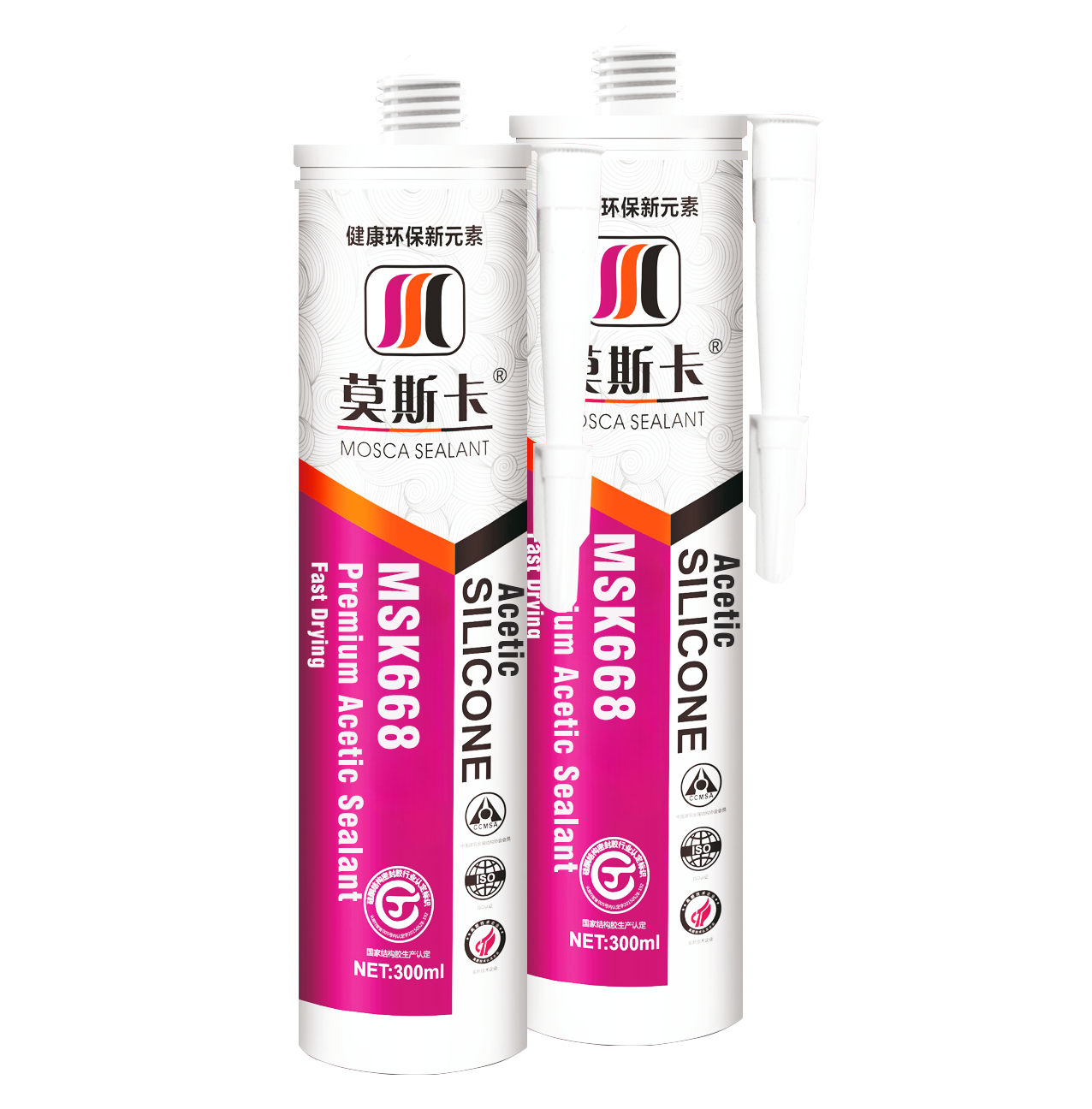 MSK668 Premium Fast Drying Acetic Silicone Sealant