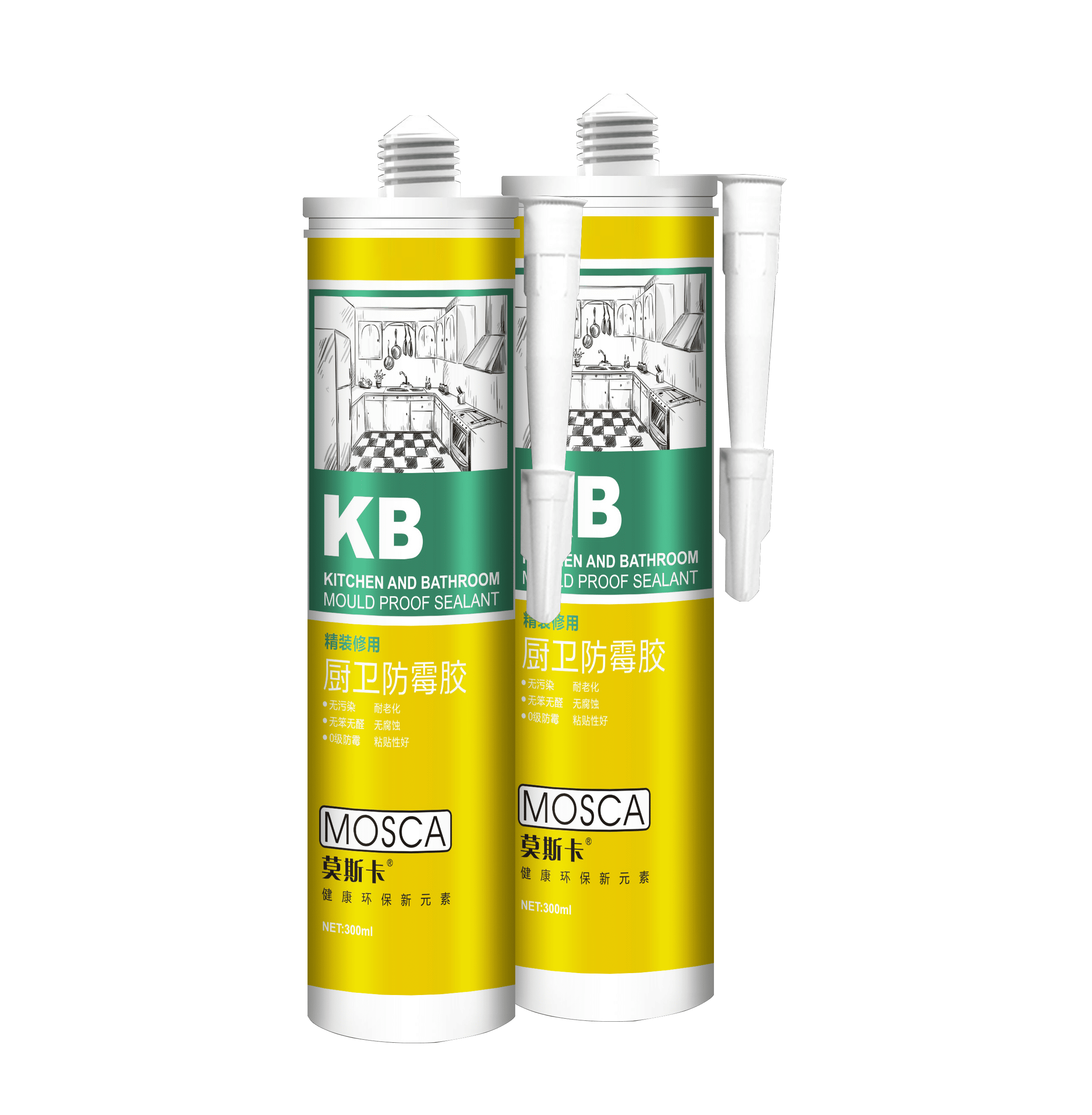 MSK Bath and Kitchen Anti-mildew Silicone Sealant