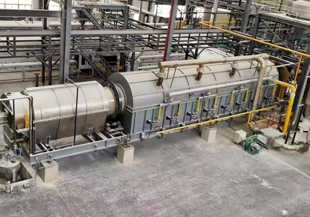 Continuous rotary roasters (rotary kilns)