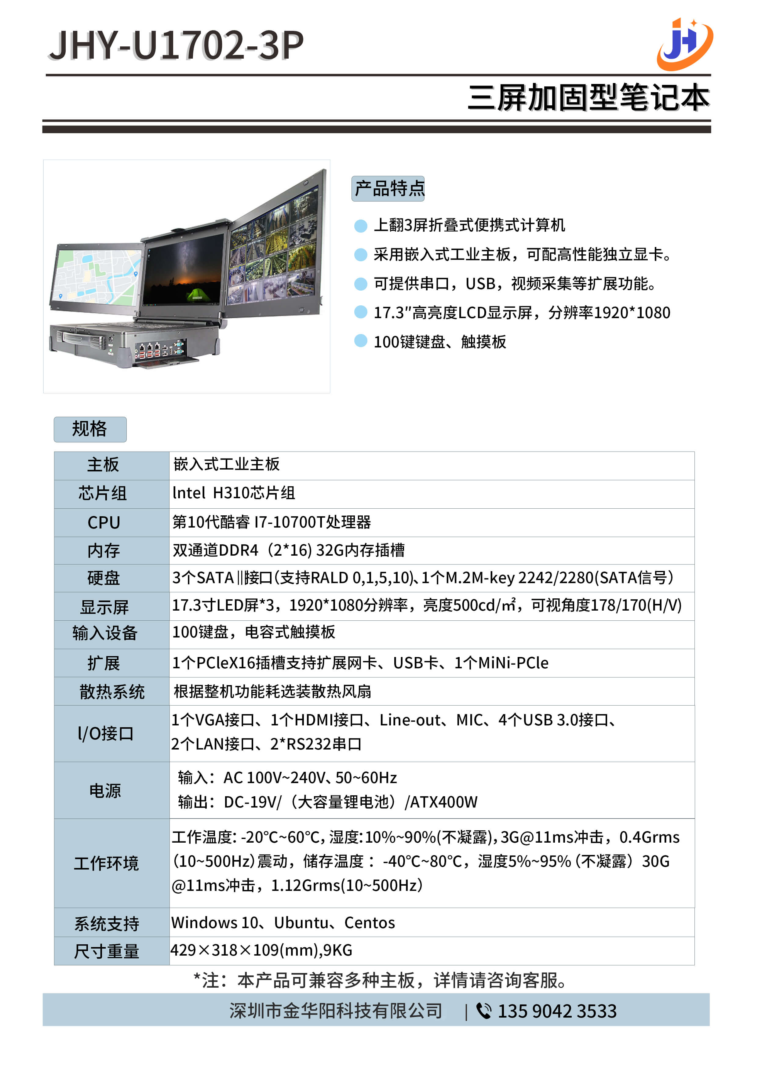 JHY-U1702-3P