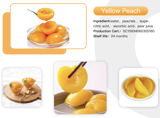 Canned Yellow Peach