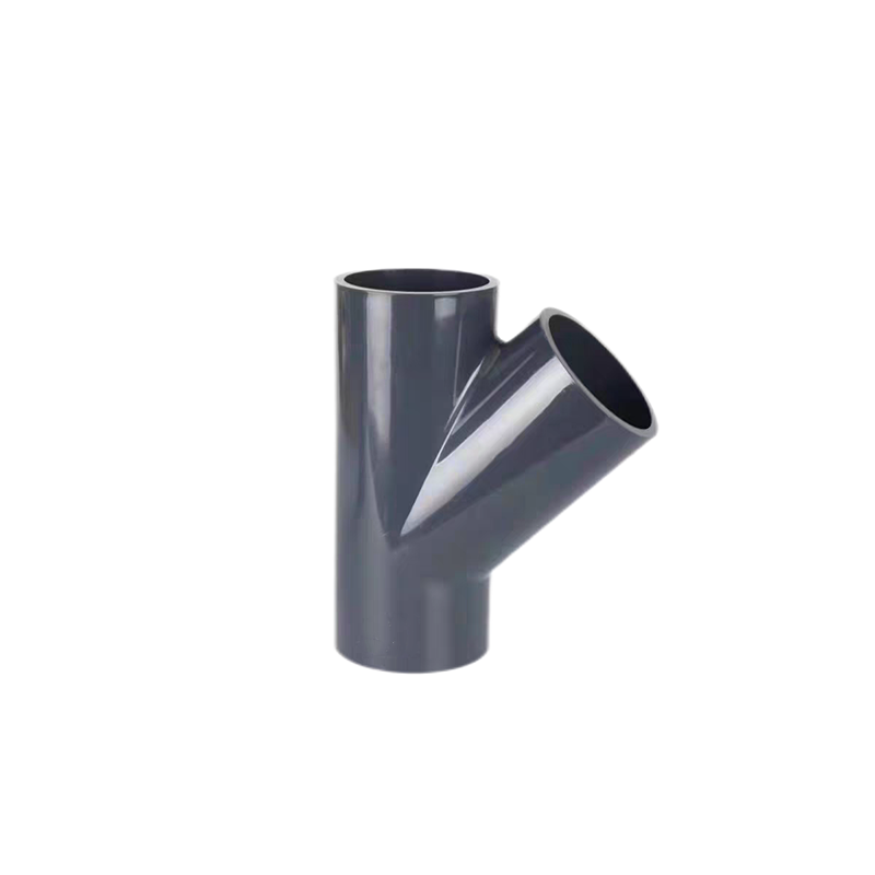 UPVC tee with 45° branch