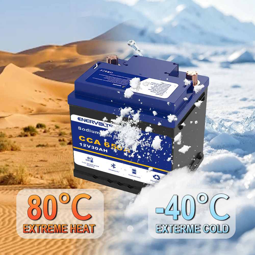 Enervolts 12V30Ah Sodium-ion car batteries start stop-EV1230