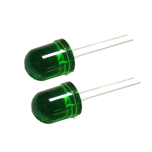 10mm edge green transparent emitting green light