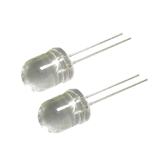 10mm white transparent with edges emitting white light