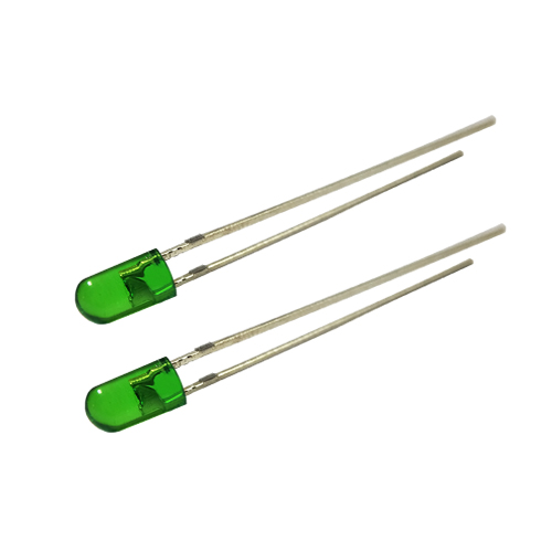 3mm borderless green transparent emitting green light