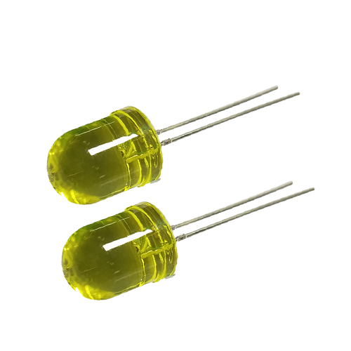 10mm Bordered Yellow Transparent with Yellow Light