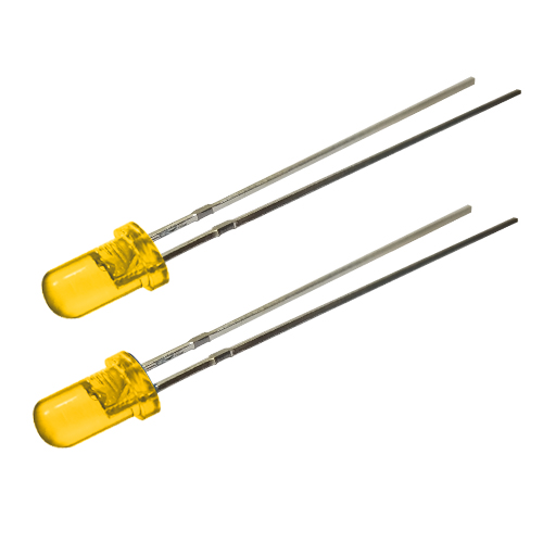 3mm有边黄色透明发黄光