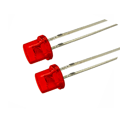 5mm flat head red transparent emitting red light