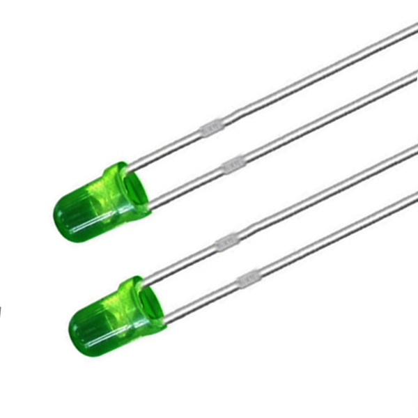 3mm edged green mist emitting emerald green light