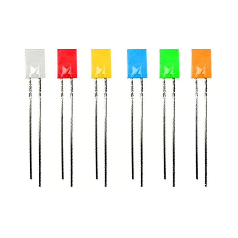 2×5×7mm方形直插LED灯珠