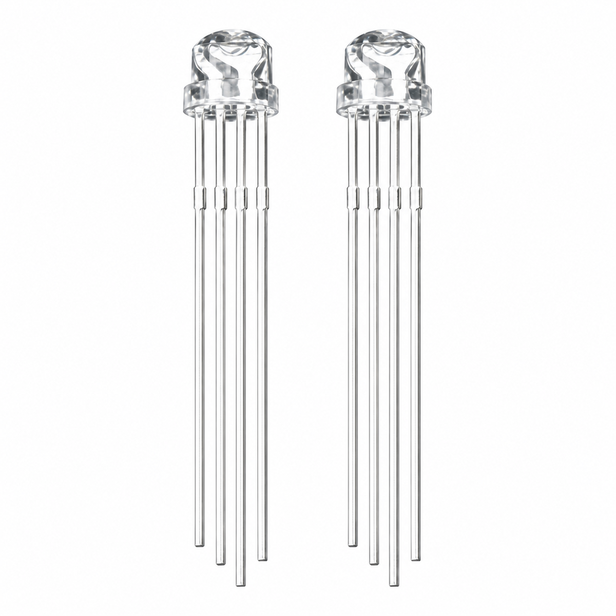 5mm 草帽头有边透明红光/绿光/蓝光 LED灯珠