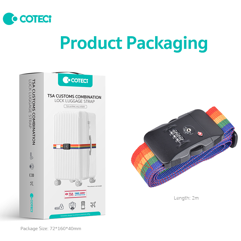 TR-004 Luggage Strap TSA Customs Combination Lock