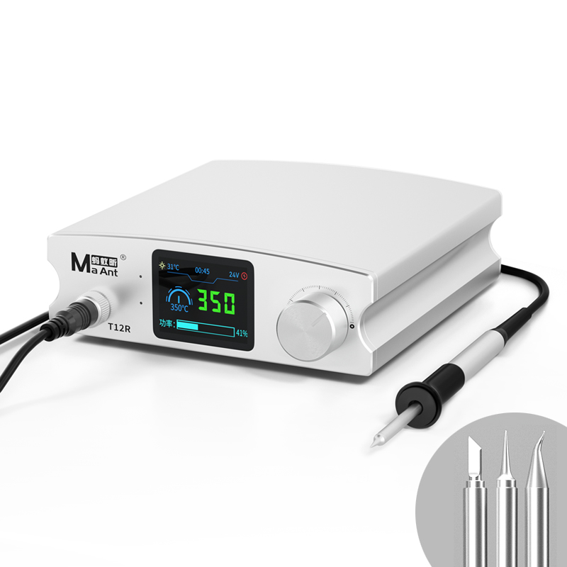 蚂蚁昕智能多功能t12焊台 烙铁三秒升温定时休眠电脑手机元件维修