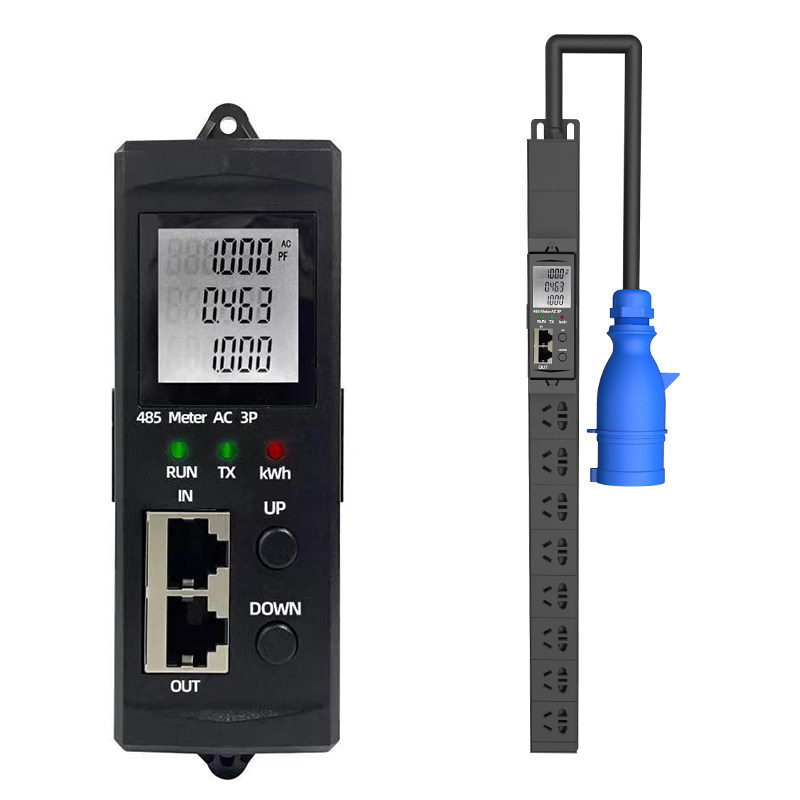 485modbus通讯协议数据调取单相三相16位10A插口智能PDU机柜插座