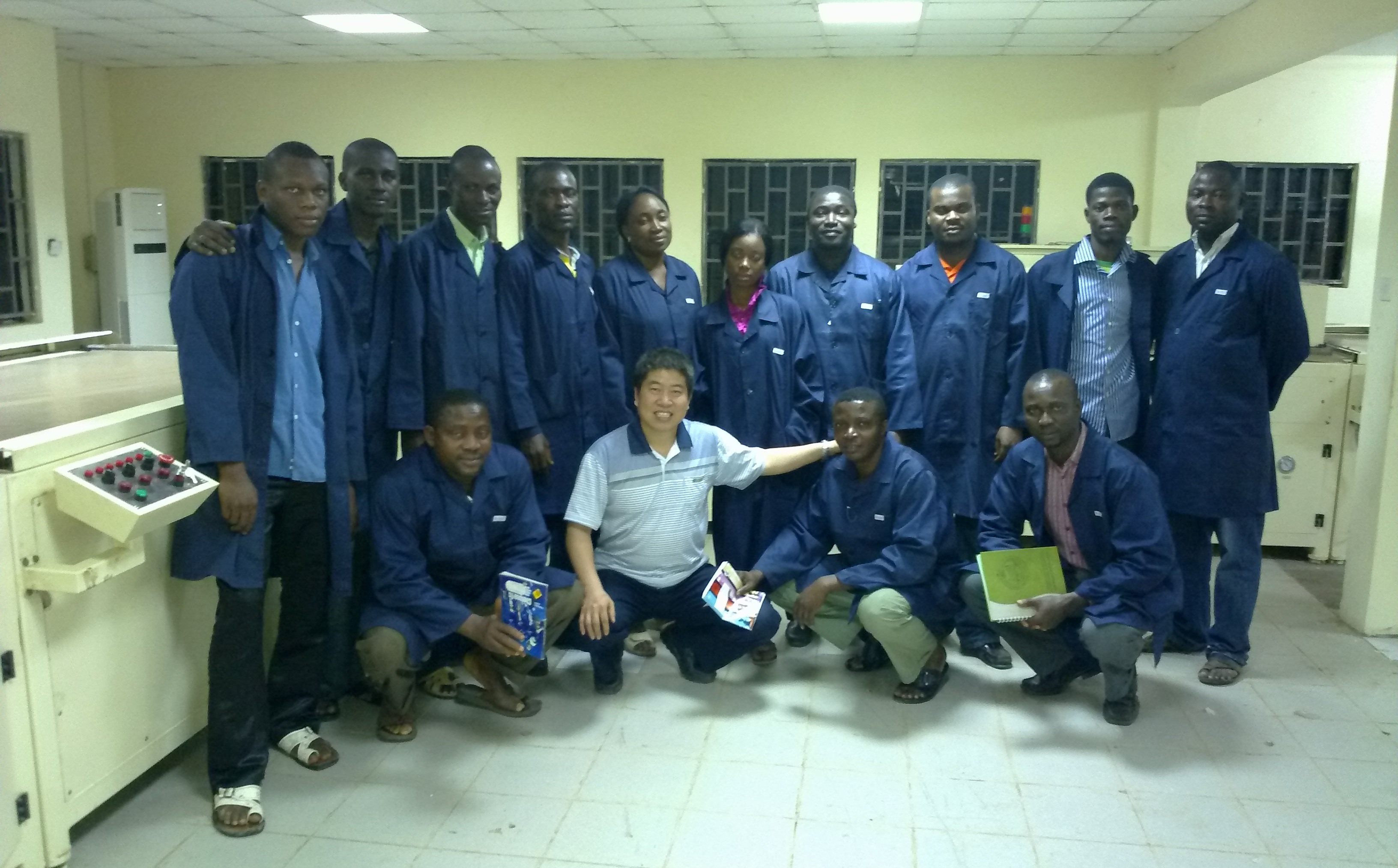 The first line in Nigeria for making solar PV panel from solar cell