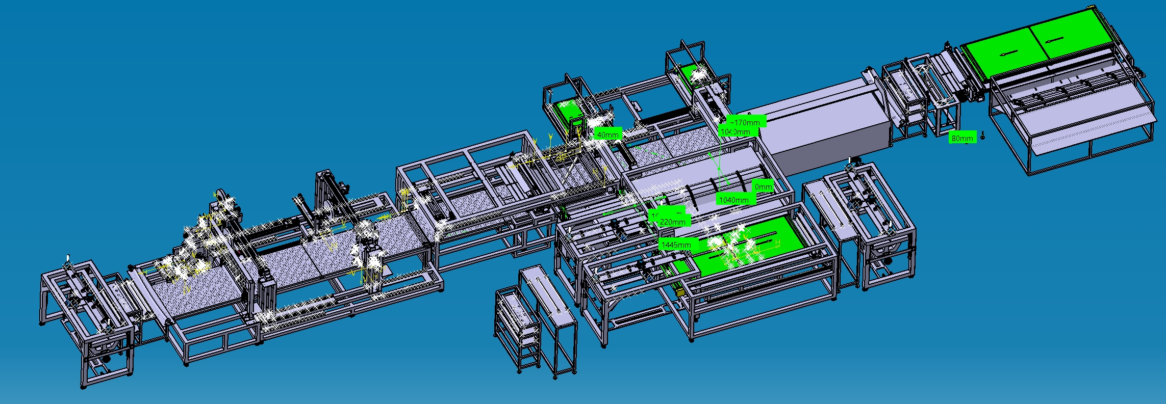 空白轴字画装裱产线设备