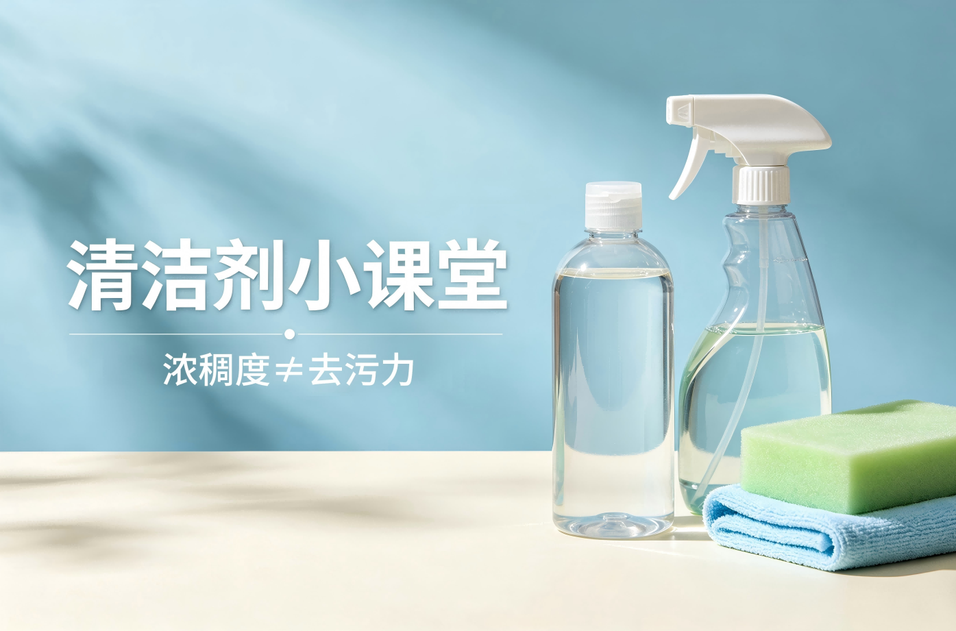 【一文搞懂】清洁剂越浓稠，去污能力真的越强吗？