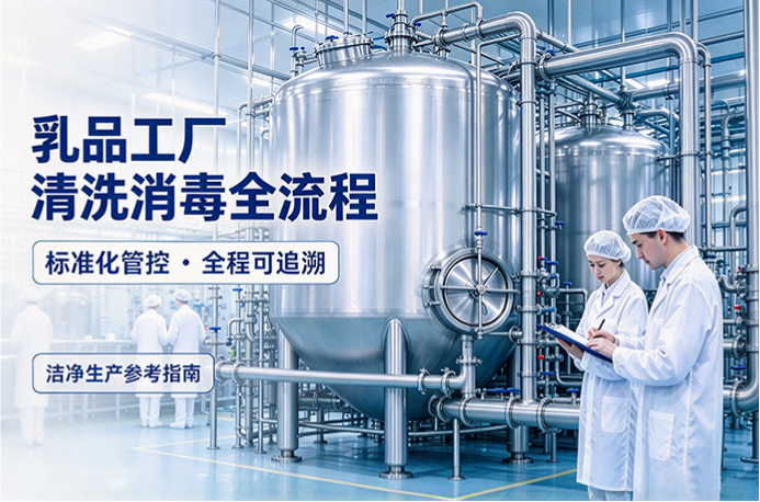 看得见的管控 | 乳制品工厂清洗消毒全流程揭秘
