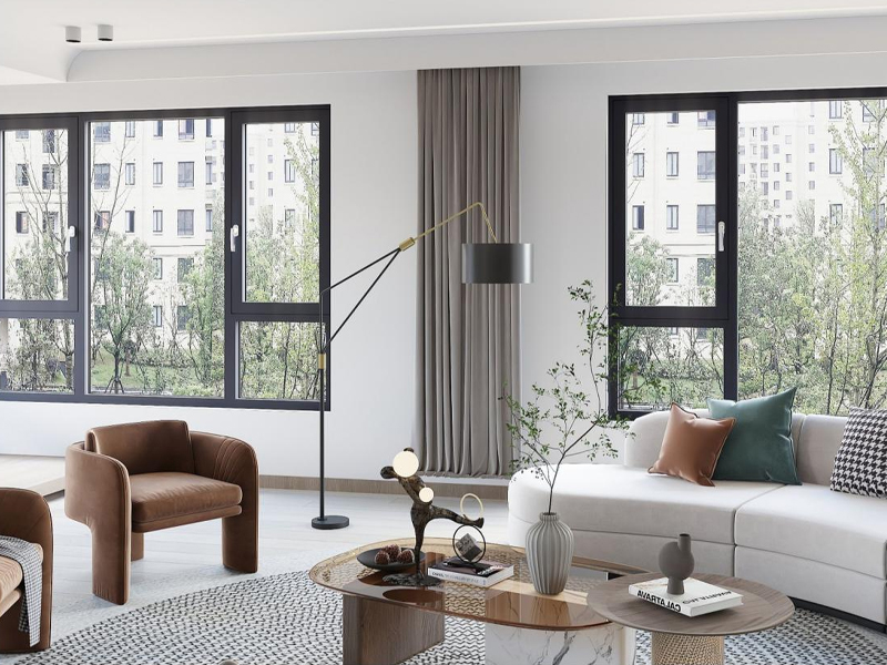 70非断桥平开窗