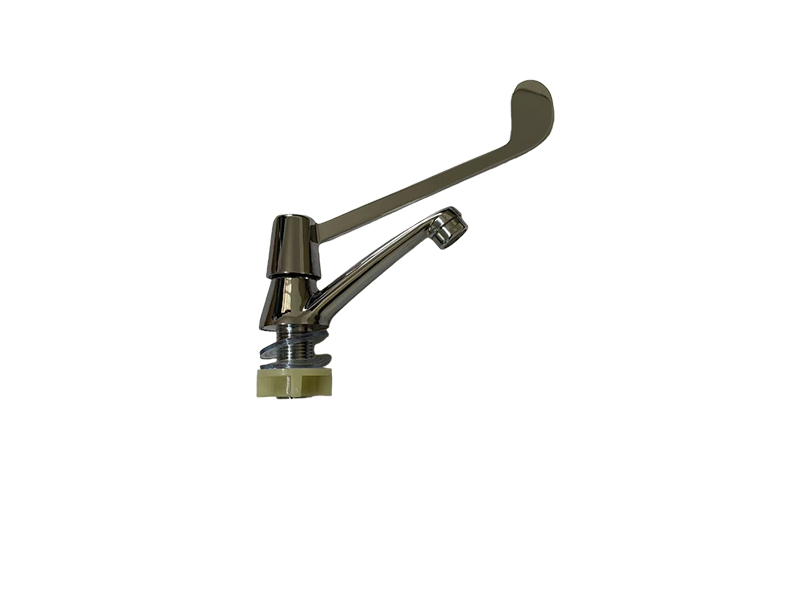 Long handle countertop faucet