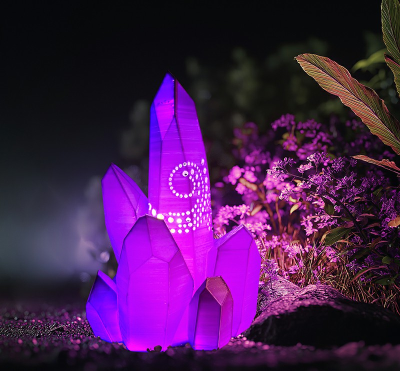 3D打印水晶石头灯