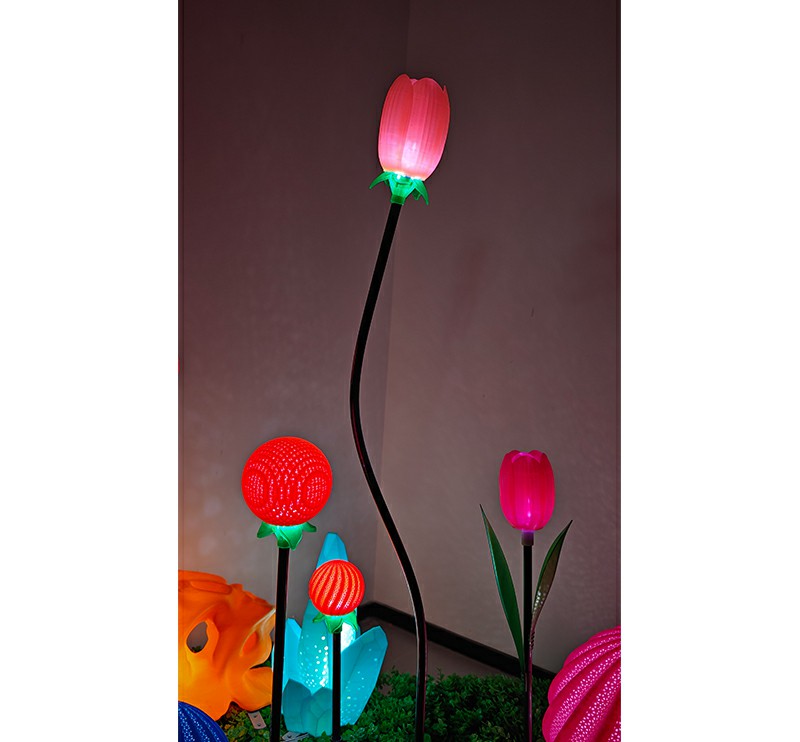 3D打印郁金香地插灯