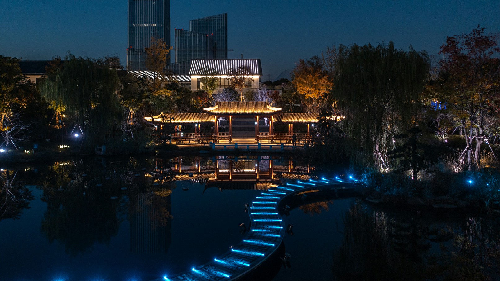 杭州亚运场馆轮滑馆沿江公园