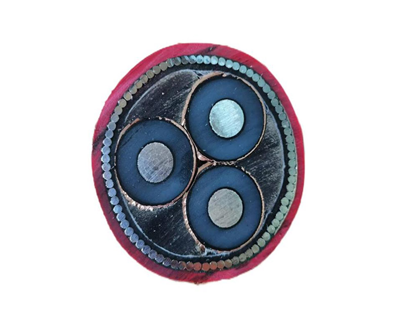 铝芯交联聚乙烯绝缘铜带屏蔽聚氯乙烯内护套粗钢丝 铠装聚氯乙烯护套电力电缆