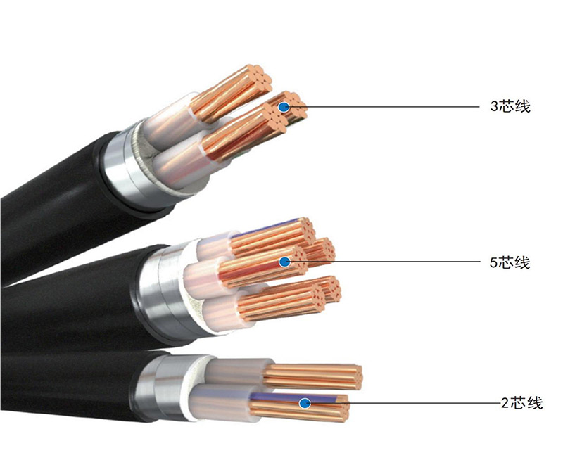铜芯交联聚乙烯绝缘聚钢带铠装聚烯烃护套无卤低烟阻燃电力电缆