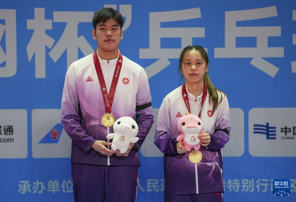 港隊殘特奧乒賽混雙奪金 黃翰林/彭穎加逆轉頭號種子摘冠