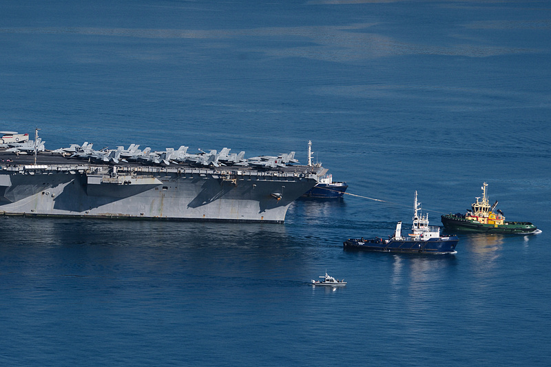 美航母「福特號」浴火紅海 逾600官兵無床可眠 超長部署曝隱患