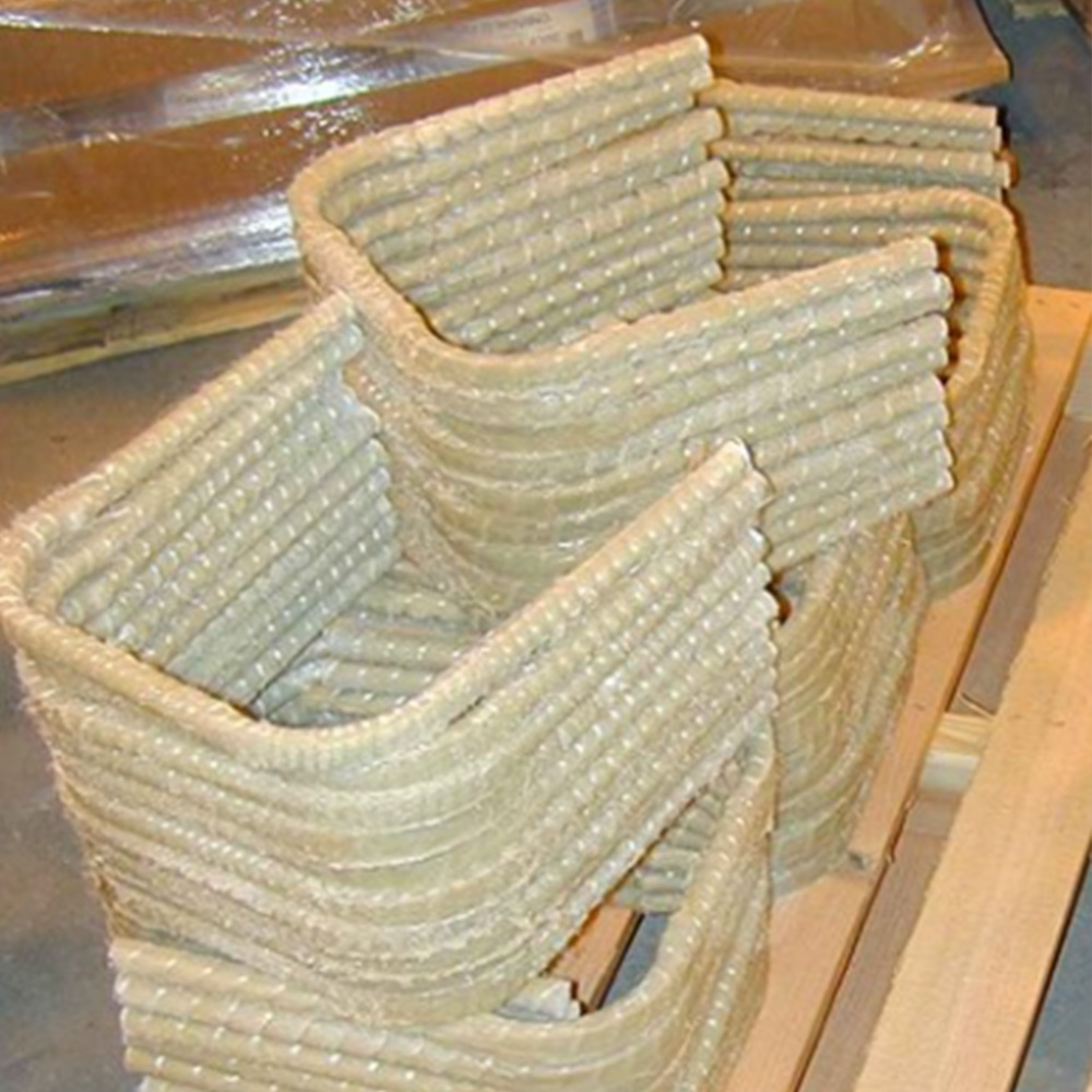 Sand coated FRP bend rebar