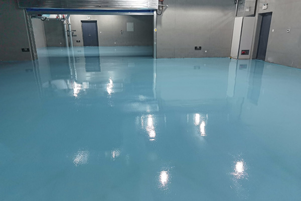 停车场新建面层彩色水泥基自流平