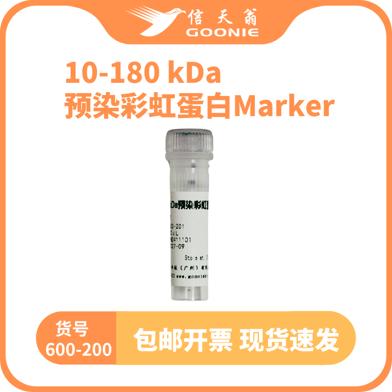 10-180 kDa预染蛋白Marker