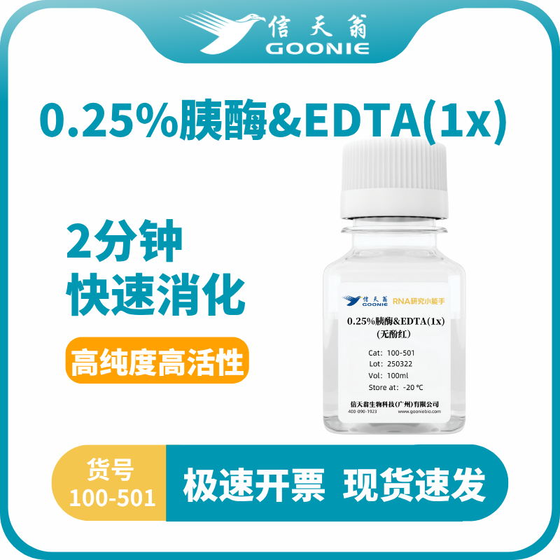 0.25%胰酶&0.02%EDTA（无酚红）
