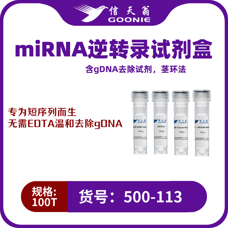 miRNA 逆转录试剂盒 (含gDNA去除试剂，茎环法)