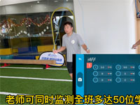 惊奇一分钟智能跳绳可同时监测全班50人的运动成绩，并作出针对性教学指导