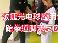 智能光电敏捷球应用场景之跆拳道脚法反应训练