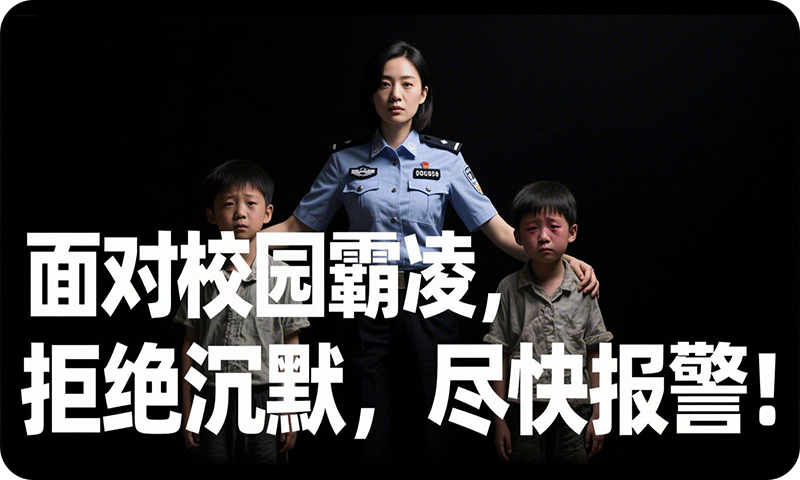 校园霸凌只有第一次和无数次的区别，请拒绝沉默并第一时间报警