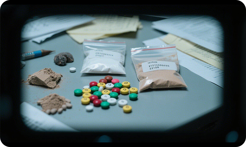 全程执法记录仪拍摄！我们拍下了毒品的样子。