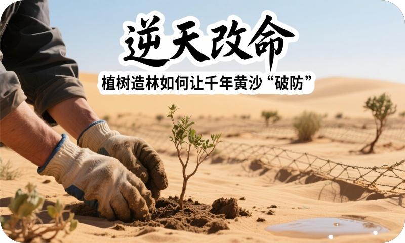 逆天改命！植树造林如何让千年黄沙“破防”？